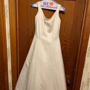 Plain Satin Wedding Gown